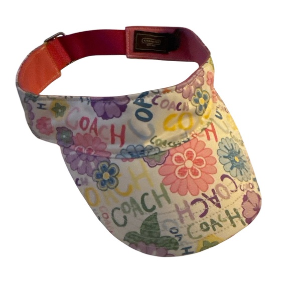 Coach Floral Print Visor - Multicolor - Picture 1 of 2